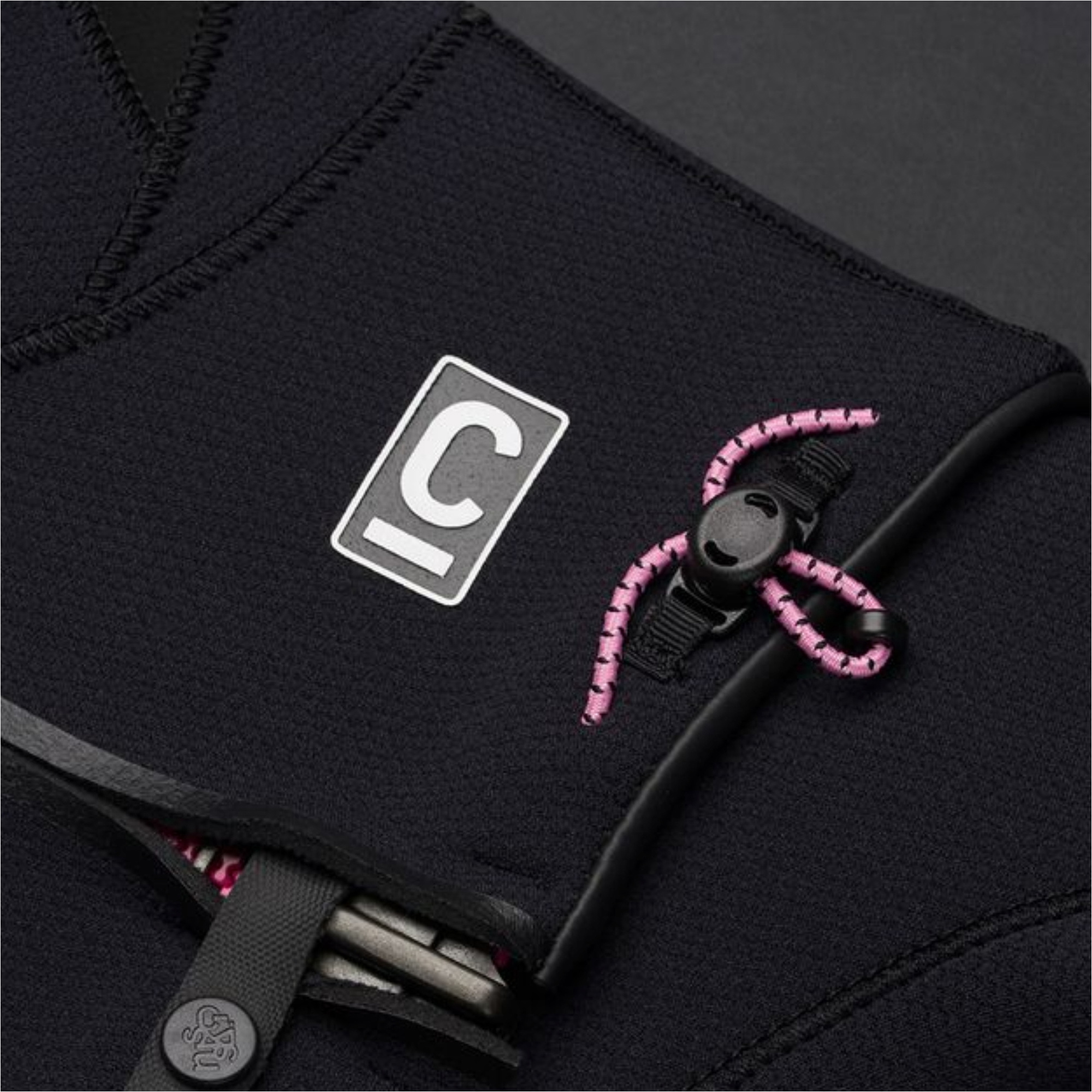 2026 C-Skins Mulher Nuwave Rewired 5/4mm Chest Zip Fato De Neopreno CRW54WC - Black / Black / Rose